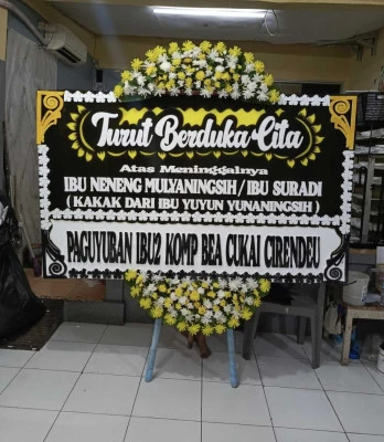 Papan Bunga di Bojong Jaya